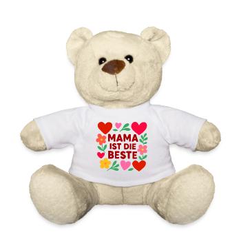 Mama ist die Beste  - Teddy - Weiß - Vorne