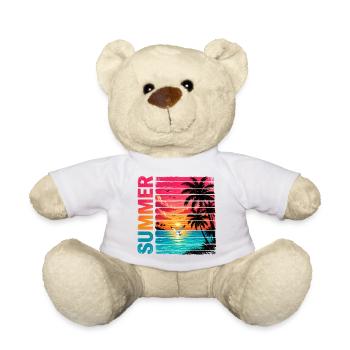 retro summer - Teddy Bear - white - Front
