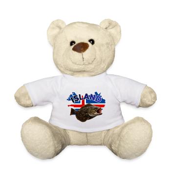 Heilbutt Angeln Island - Teddy - Weiß - Vorne