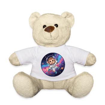 Un astronaute singe dans l’espace stellaire - Nounours - blanc - Devant
