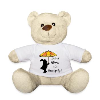 Sommer Sonnenschutz Sonnenschirm - Teddy - Weiß - Vorne