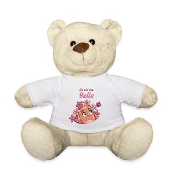 La vie est Belle - Nounours - blanc - Devant