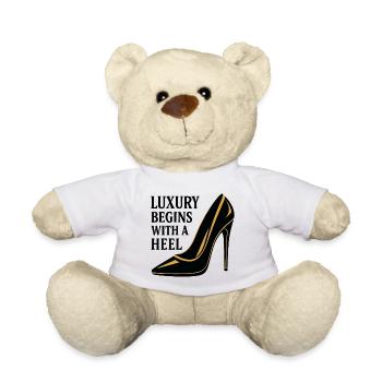 Talon haut de luxe – Diction du design en or noble - Nounours - blanc - Devant