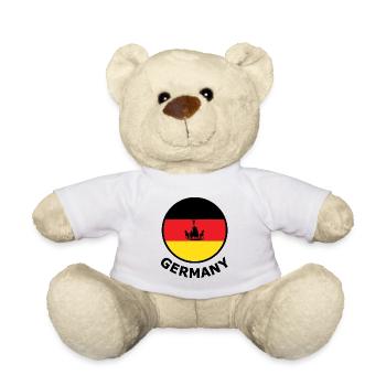 Imperial Germany Wagon Flag Semicircle - Teddy Bear - white - Front