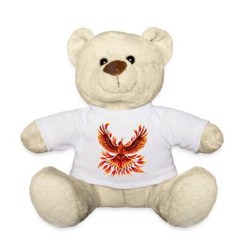 Phoenix Fire Bird - Teddy Bear - white - Front
