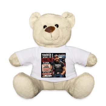 Trucker Life Motiv Kraft und Humor - Teddy - Weiß - Vorne