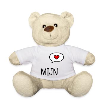 Relationship Heart - English My - Teddy Bear - white - Front