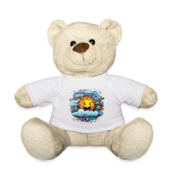 Sun in a sea of clouds - Teddy Bear - white - Front