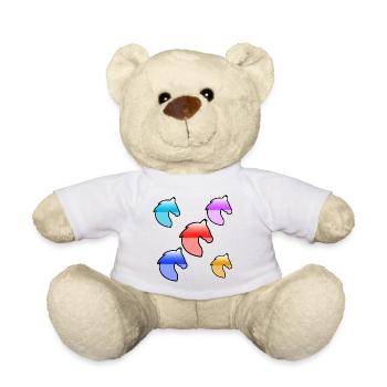 horses - Teddy Bear - white - Front