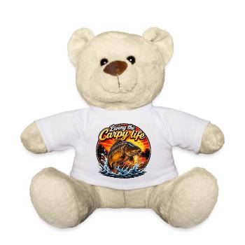 Das Karpfen-Leben leben Karpfenfischen - Teddy - Weiß - Vorne