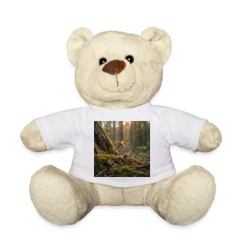 Waldmaus / Maus in der Abendsonne - Teddy - Weiß - Vorne