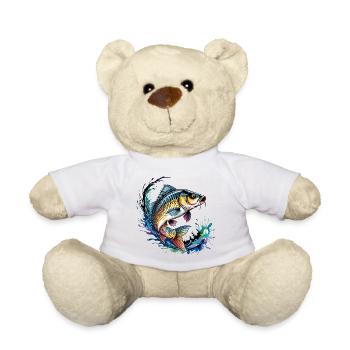 Carp fishing - Teddy Bear - white - Front