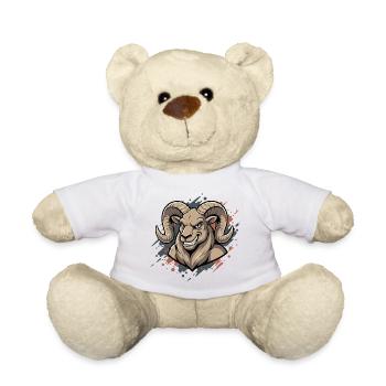Bélier agressif Maskot - Nounours - blanc - Devant