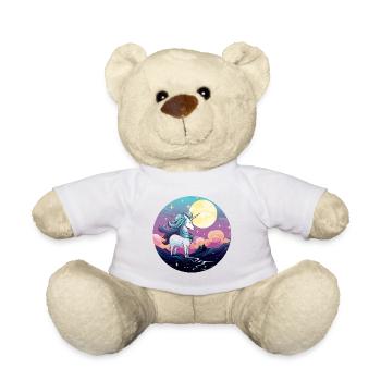 Moonlit Night Unicorn Magic - Teddy Bear - white - Front