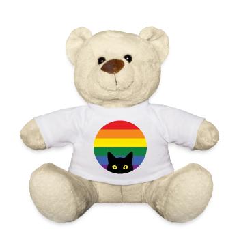 Pride Month LGBT – Späh-Katze - Teddy - Weiß - Vorne