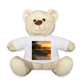 Sunset and crocodile by the river - Teddy Bear - white - Front