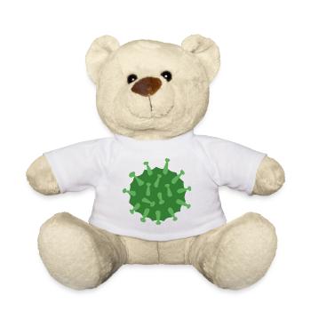 Virus Vert - Nounours - blanc - Devant