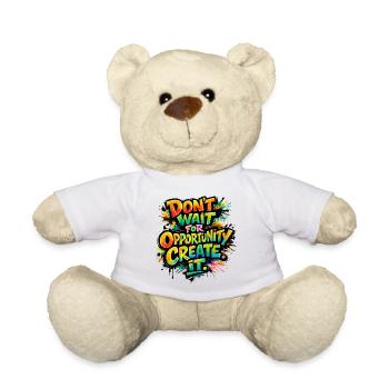 Don-t_wait_ - Teddy Bear - white - Front