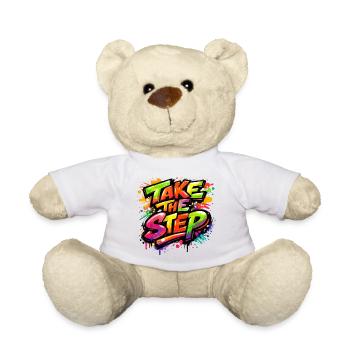 Take_the_Step - Teddy Bear - white - Front
