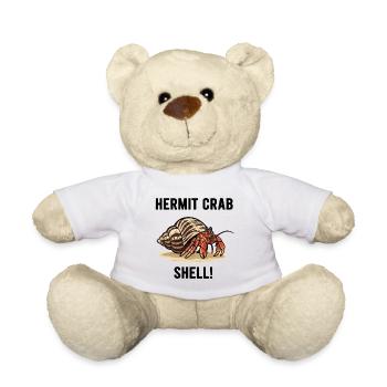 Bernard-l'ermite-Muschel-Einsiedlerkrabbe - Teddy - Weiß - Vorne