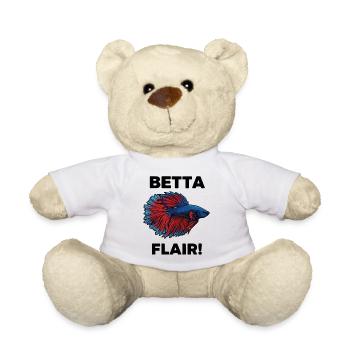 Kampffisch-Betta-Flair-Aquarium - Teddy - Weiß - Vorne