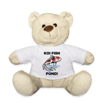Carpe Koi Pond Japanese Fish Zen - Nounours - blanc - Devant