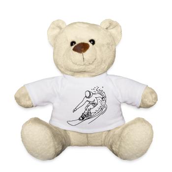 Snowboard lovers - Teddy Bear - white - Front