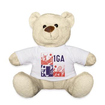 TENNIS WORLD - 1GA WB IA générée - Nounours - blanc - Devant