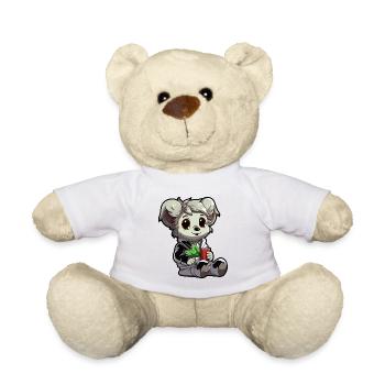 Kleiner Koala im Hoodie mit Becher - Teddy - Weiß - Vorne