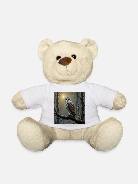 majestätische Schleiereule Schleiereule - Teddy - Weiß