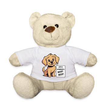Cozy the dog – Das Leben ist wunderbar Wuff! Wuff! - Teddy - Weiß - Vorne