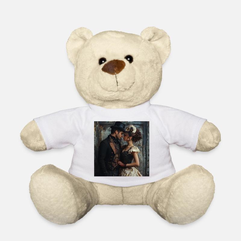 Viktorianische Maskenromantik - Teddy - Weiß