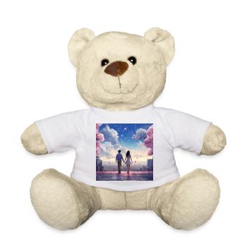 Herzklang im Kirschblütenlicht - Teddy - Weiß - Vorne