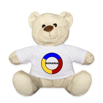 Colour Circle Ring Primary Colours - Teddy Bear - white - Front