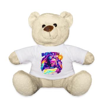 Denken macht noch schöner. - Teddy - Weiß - Vorne
