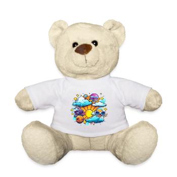 Sonnenfreuden im Wolkenkreis - Teddy - Weiß - Vorne
