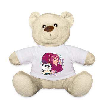 Kawaii Panda & Sommerprothese - Teddy - Weiß - Vorne