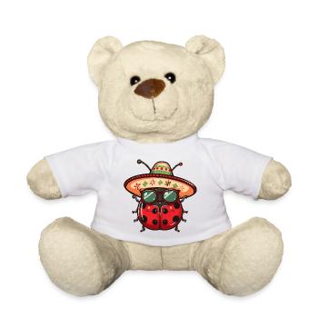 Marienkäfer Sombrero - Teddy - Weiß - Vorne