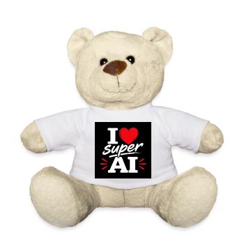 Ich liebe Super-KI - Teddy - Weiß - Vorne