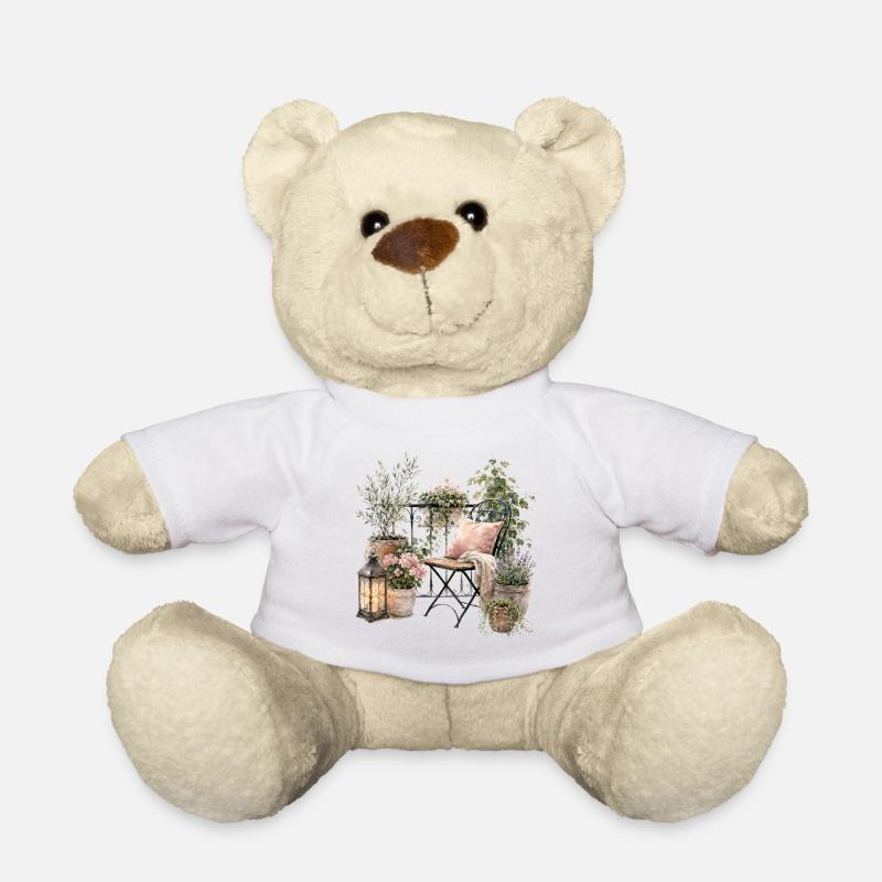 Gemütliche Balkonoase - Teddy Bear - white