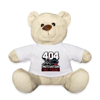 404 Motivation Not Found Roboter - Teddy - Weiß - Vorne