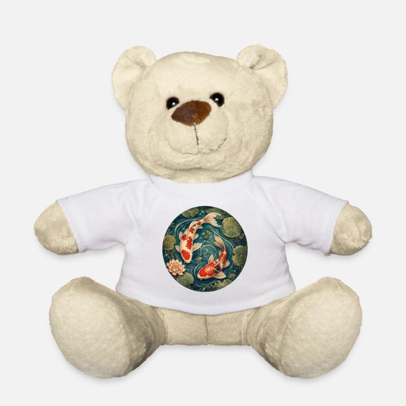 Koi Pond - Teddy Bear - white