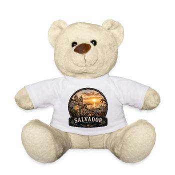 Colonial style port city Salvador Brazil - Teddy Bear - white - Front
