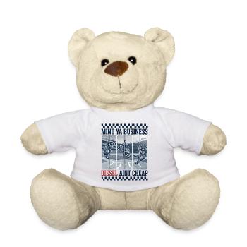 Mind Ya Business Diesel Ain't Cheap Geschenk - Teddy - Weiß - Vorne
