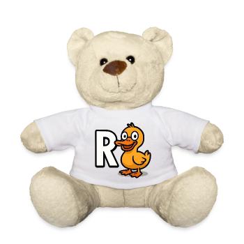 Pension Duck Retirement Pension Early Retirement Gift - Teddy Bear - white - Front