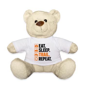 Eat Sleep Trail Repeat – Mantrailing Hund - Teddy - Weiß - Vorne