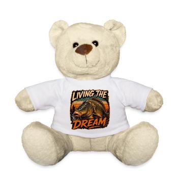 Living The Dream Karpfenfischen-Design - Teddy - Weiß - Vorne