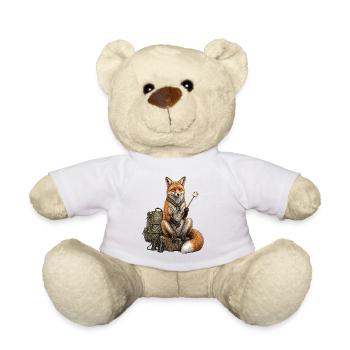 Fox camper explorer hiking - Teddy Bear - white - Front