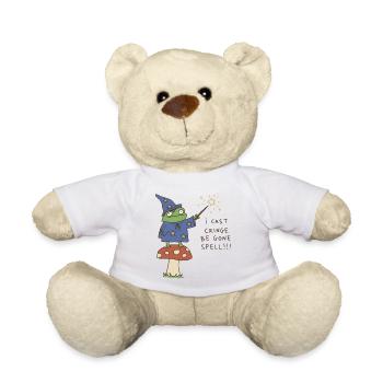 Je lance Sort de Disparaître Magicien Grenouille Drôle - Nounours - blanc - Devant