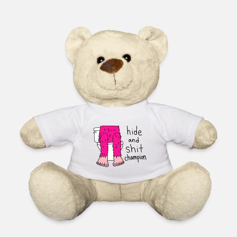 Hide And Shit Champion - Nounours - blanc